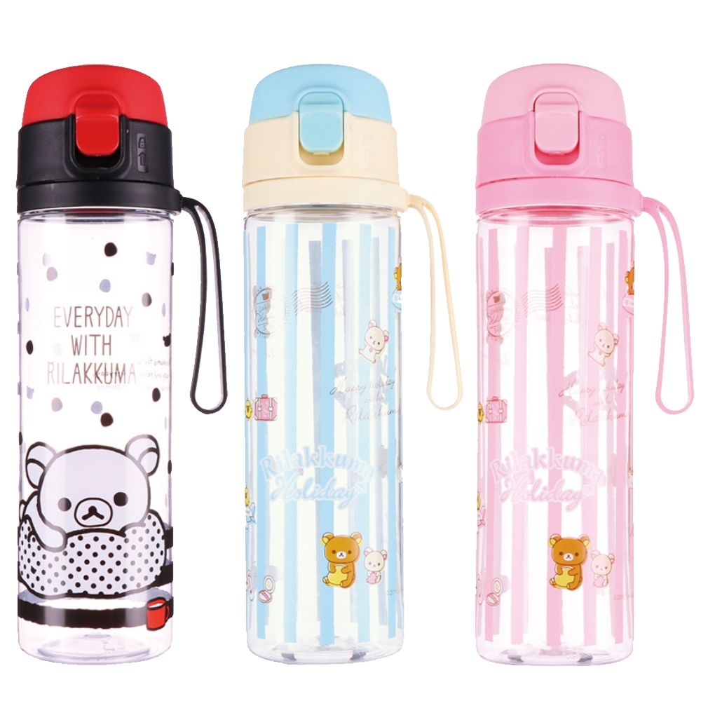 【優貝選】可愛Rilakkuma 拉拉熊 懶懶熊 直飲式便攜水壺(500ML)