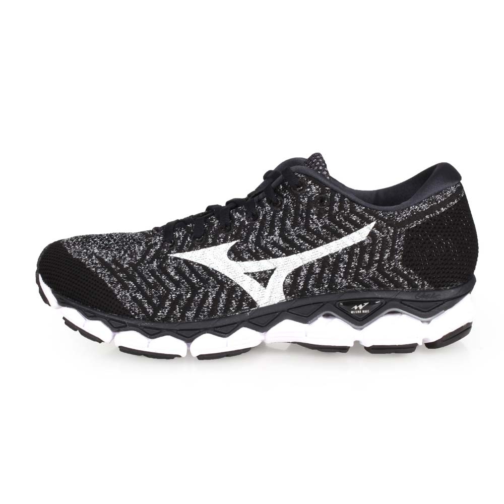 MIZUNO WAVEKNIT S1 男慢跑鞋-路跑 黑麻花灰白