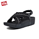 FitFlop MALLORY METALLIC WEAVE BACK-STRAP SANDALS 針織交叉後帶涼鞋-女(靓黑色) product thumbnail 1