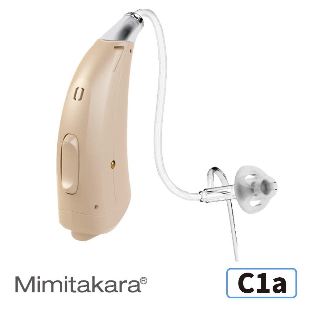 Mimitakara耳寶 數位12頻耳掛式高功率氣導式助聽器C1a-隱密膚