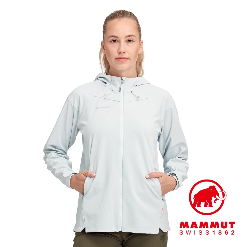 Mammut 長毛象】Sapuen SO Hooded Jacket 防風透氣軟殼連帽外套白謠曲