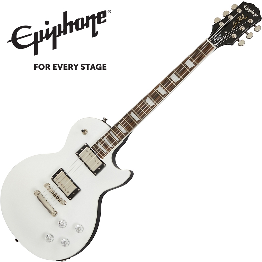 Epiphone Les Paul Muse 電吉他 金屬亮面珍珠白色款