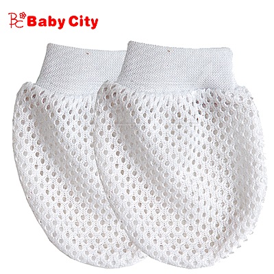 【任選】娃娃城BabyCity-透氣網狀嬰兒手套