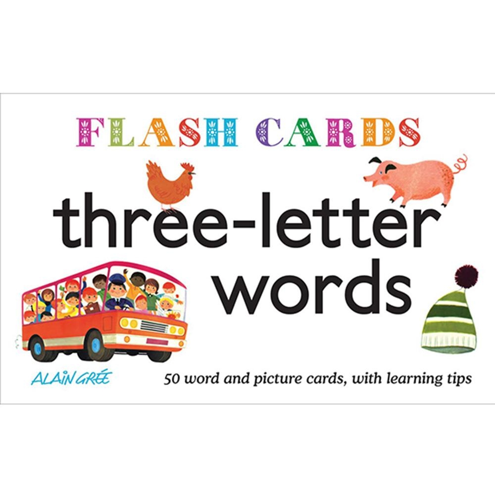 Three Letter Words Flash Cards 單字學習圖卡 | 拾書所