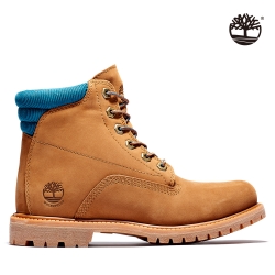 Timberland 男款小麥黃迷彩全粒面經典防水6