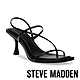 STEVE MADDEN-LOCKE 細帶夾腳繞踝涼跟鞋-黑色 product thumbnail 1