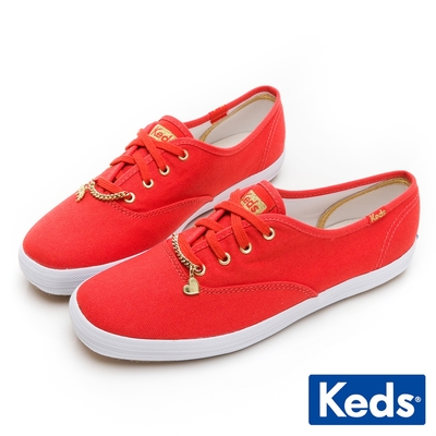 Keds CHAMPION 虎年限定鍊飾休閒鞋-紅