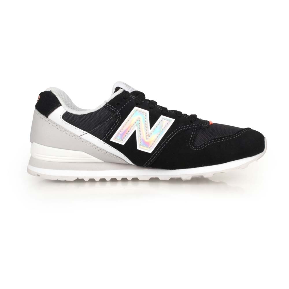 NEWBALANCE 女復古慢跑鞋-麂皮 996系列 NB N字鞋 標準楦 WL996COB 黑銀白