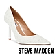 STEVE MADDEN-CLASSIE-P 珍珠鑽面尖頭細跟高跟鞋-白色 product thumbnail 1