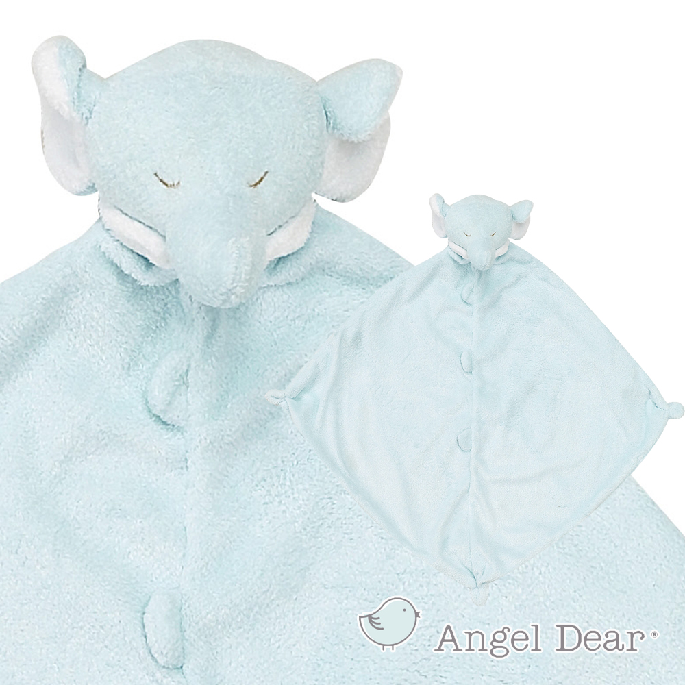 Angel Dear 動物嬰兒安撫巾 (藍色小象)