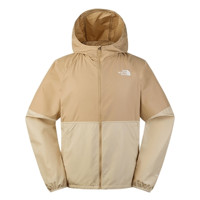 The North Face M FLYWEIGHT HOODIE 2.0 男防風外套-卡其色-NF0A81POQK7