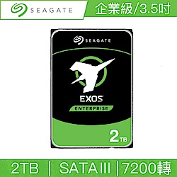 Seagate希捷 Exos 2TB 3.5吋 SATAIII 7200轉企業級硬碟(ST2000NM000A)