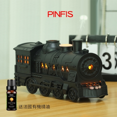 【品菲特PINFIS】復古火車香氛機 水氧機 擴香儀 (送法國有機甜橙精油)