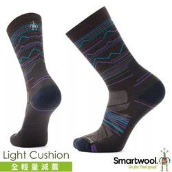 【SmartWool】美麗諾羊毛 避震型機能戶外輕量登山減壓山嶺印花中長襪(2雙入)_SW001615-207 栗子棕