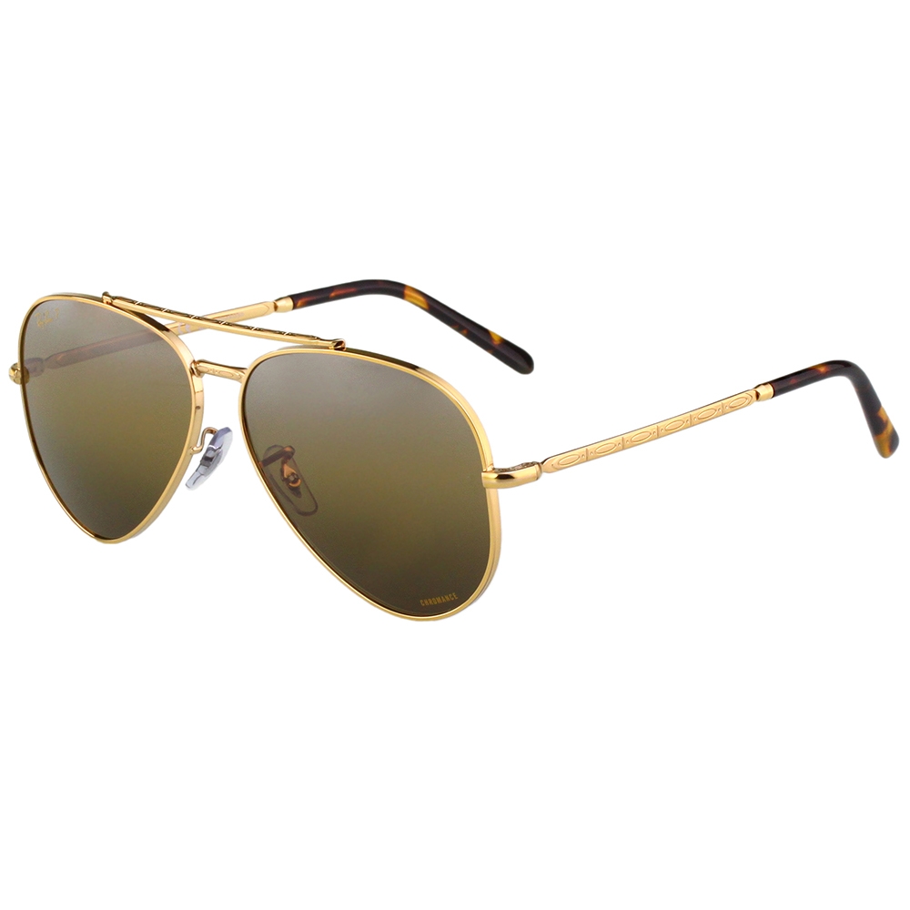 RAY BAN 偏光 水銀面太陽眼鏡(金色)RB3625-919