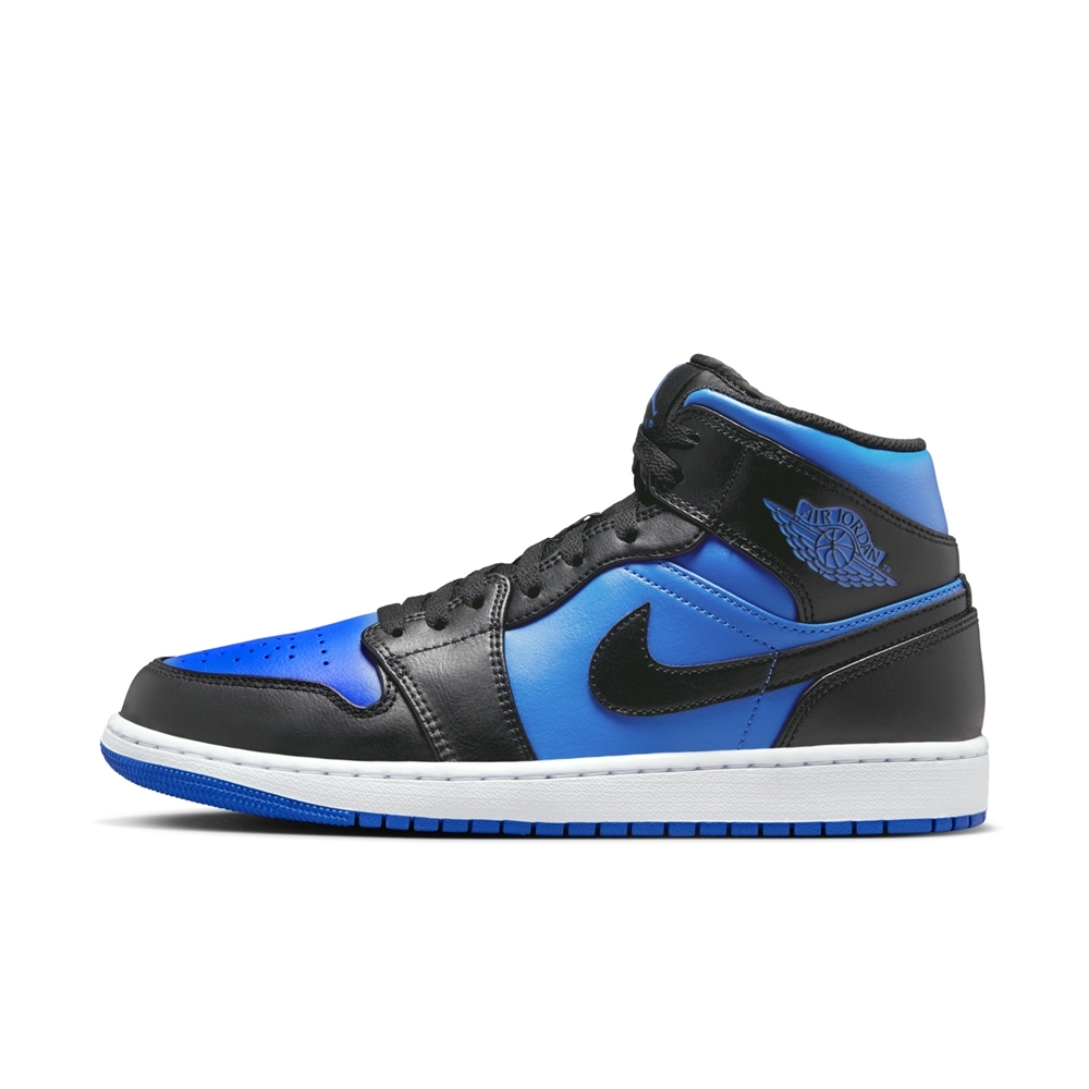 NIKE AIR JORDAN 1 MID 男休閒運動鞋-藍黑色-DQ8426042