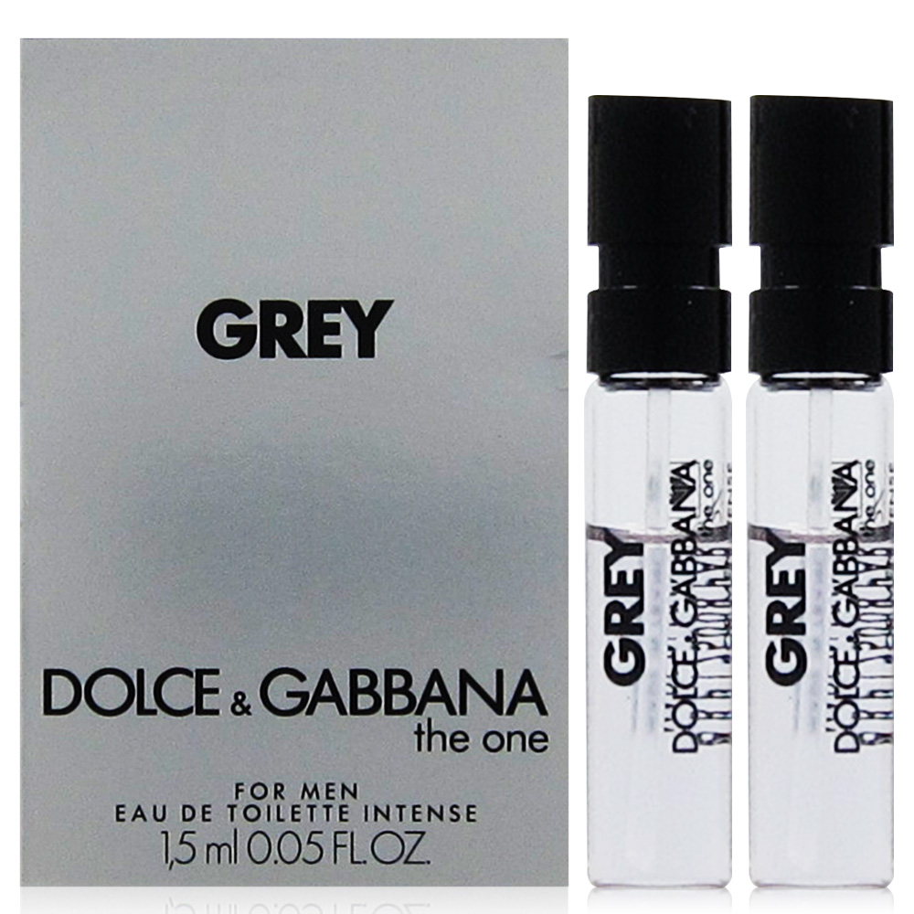 D&G The One GREY 唯我銀河男性淡香水針管1.5ml x2入