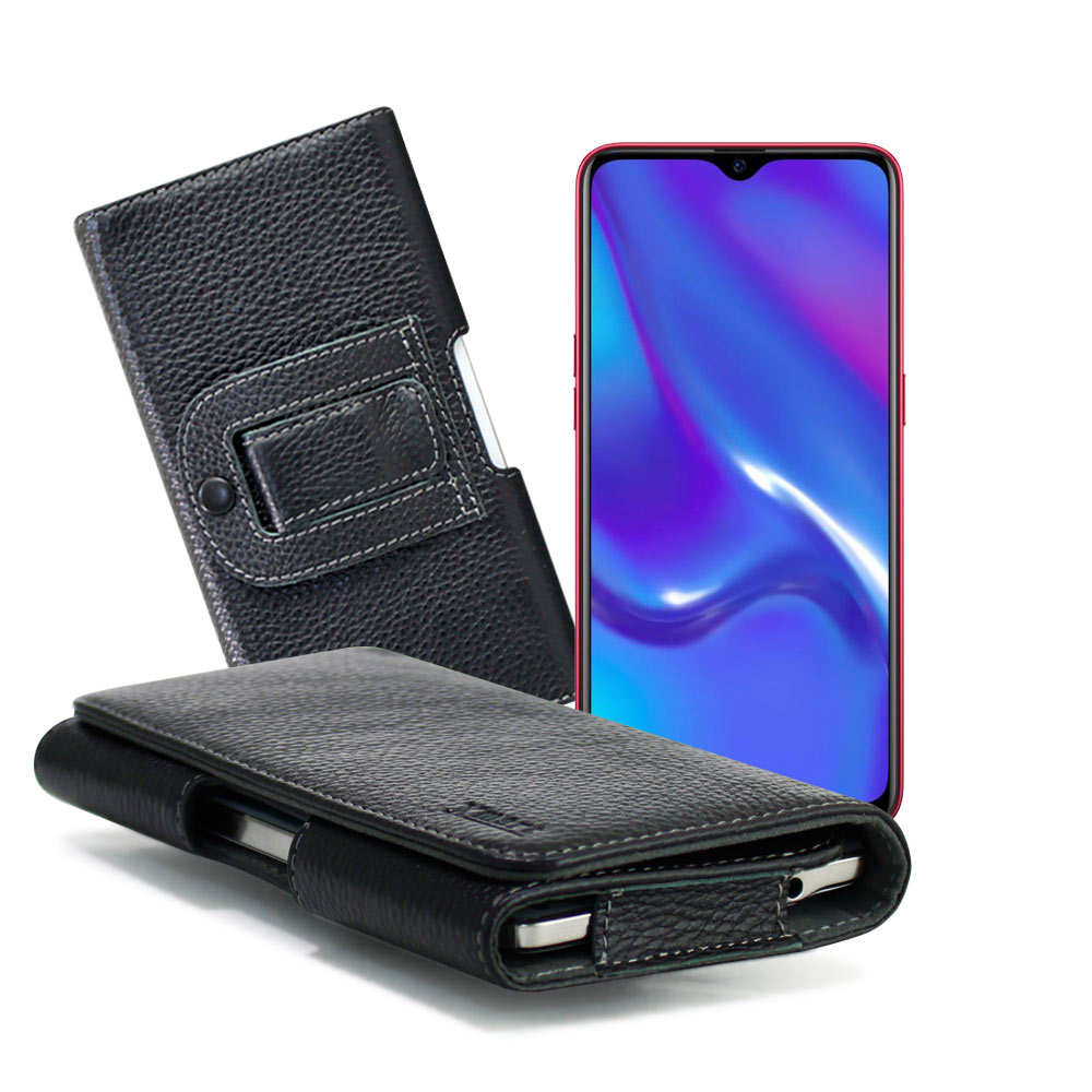 Xmart for OPPO AX7 麗緻真皮腰掛皮套