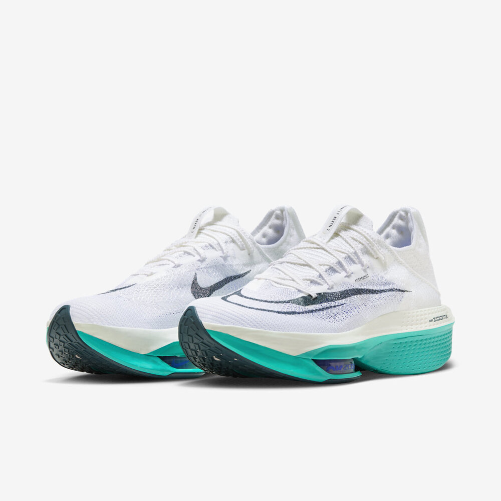 Nike Air Zoom Alphafly Next% 2 [DN3555-100] 男慢跑路跑競速氣墊白綠