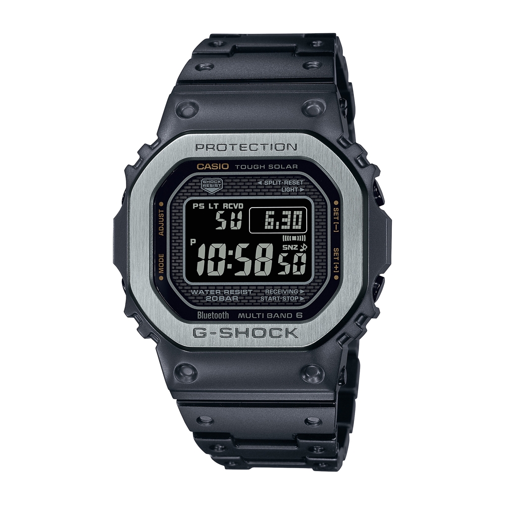 G-SHOCK 電波 藍牙 太陽能電力 全金屬 黑灰 經典系列 GMW-B5000MB-1_43.2mm | G-SHOCK | Yahoo奇摩購物中心