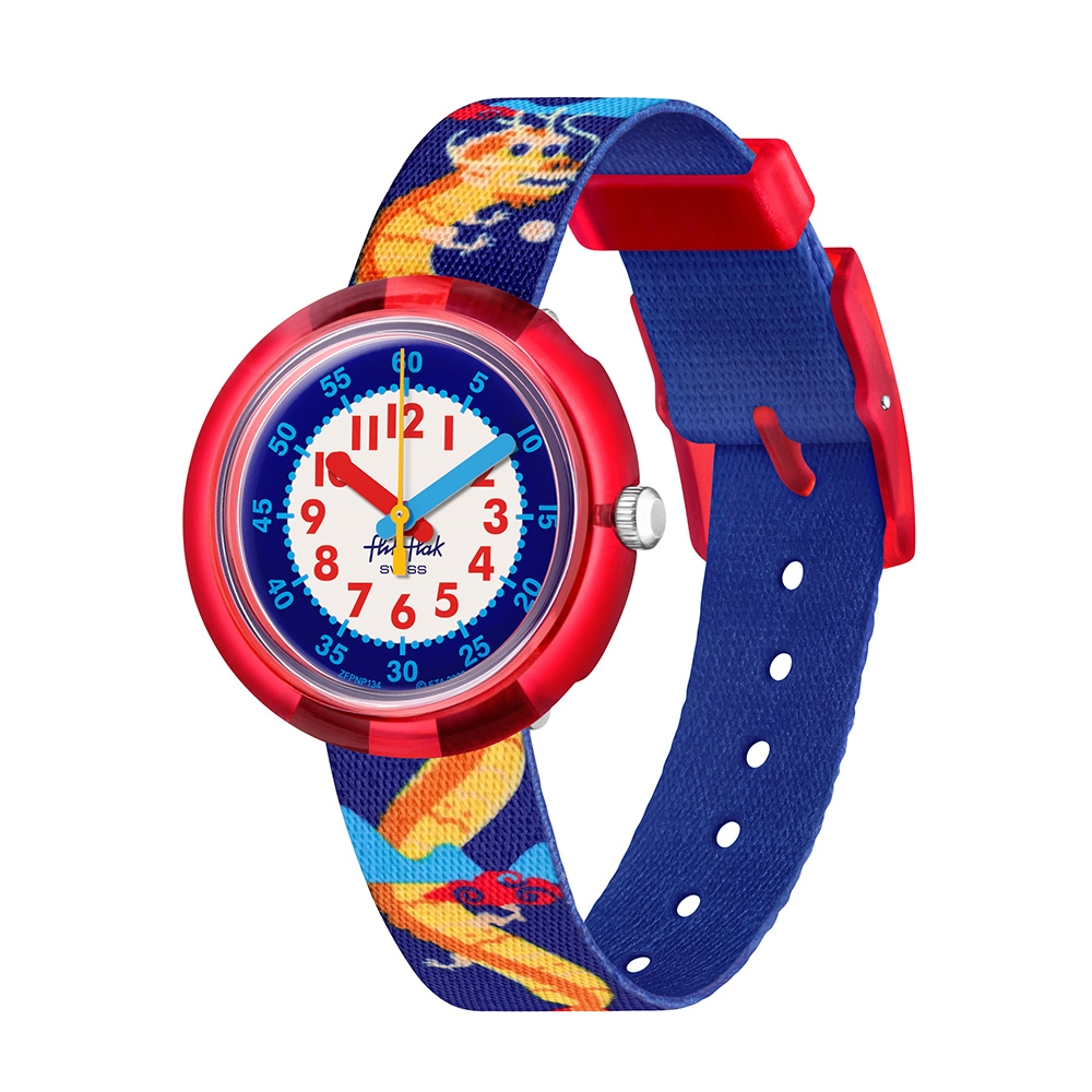 FLIKFLAK 兒童手錶 FLIK FLAK YEAR OF THE DRAGON 龍年限定錶 (31.85mm) 瑞士錶 兒童錶 手錶 編織錶帶
