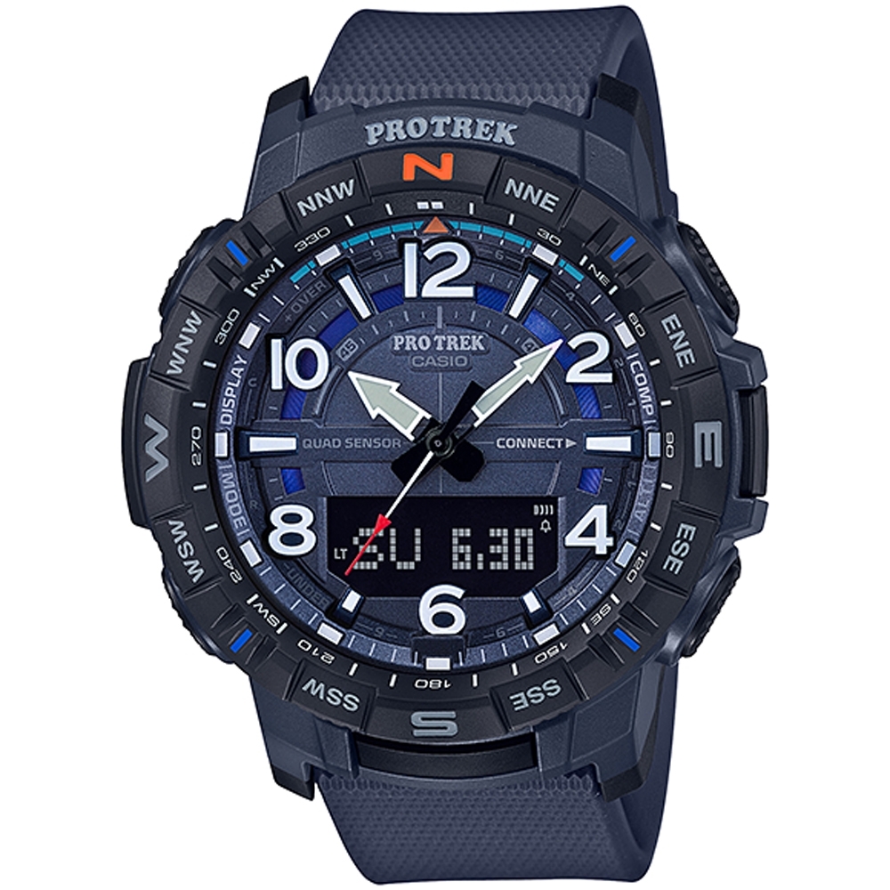 CASIO PRO TREK  智慧藍牙四重感應器登山錶(PRT-B50-2)50.8mm