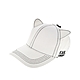 KARL LAGERFELD 新款帽沿刺繡貓耳造型棉質棒球帽 (白色) product thumbnail 1