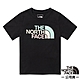 【The North Face】童 純棉多彩品牌LOGO短袖T恤.上衣_88ME-JK3 黑 product thumbnail 1