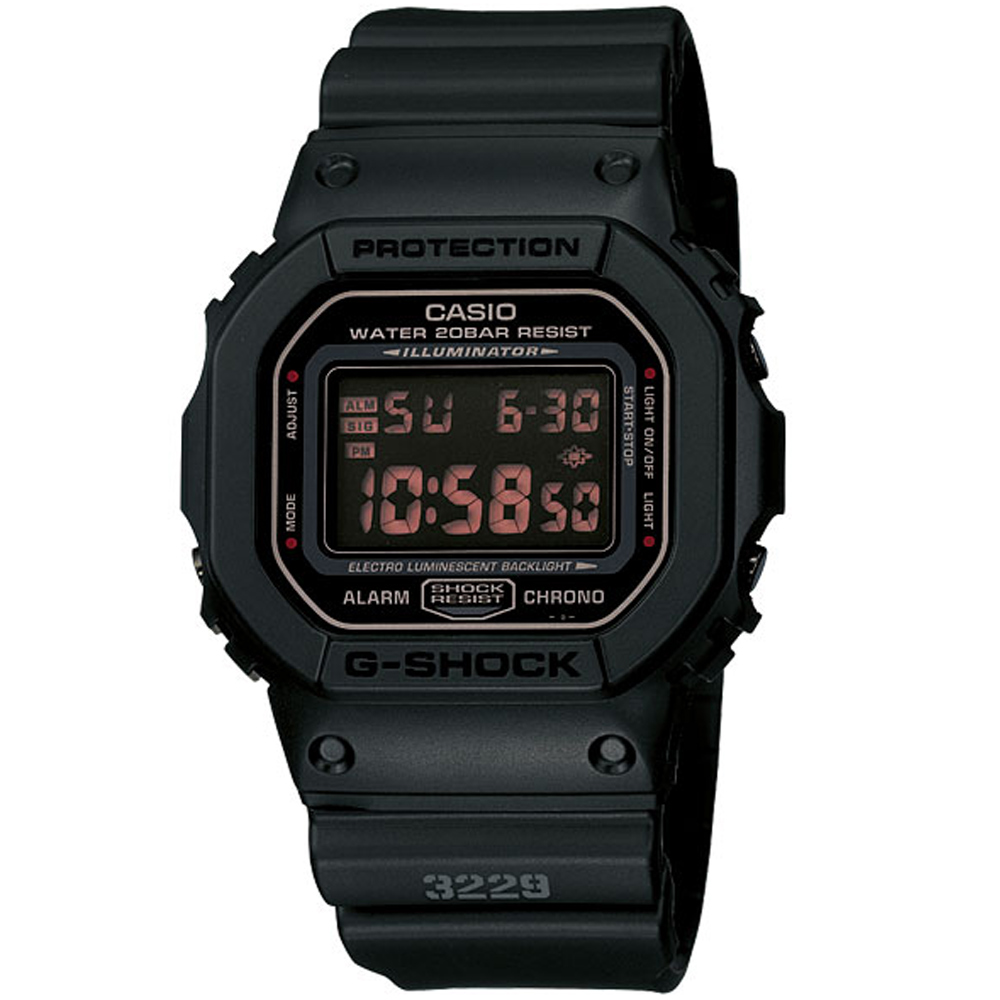 CASIO卡西歐G-SHOCK軍事風格運動錶 DW-5600MS-1