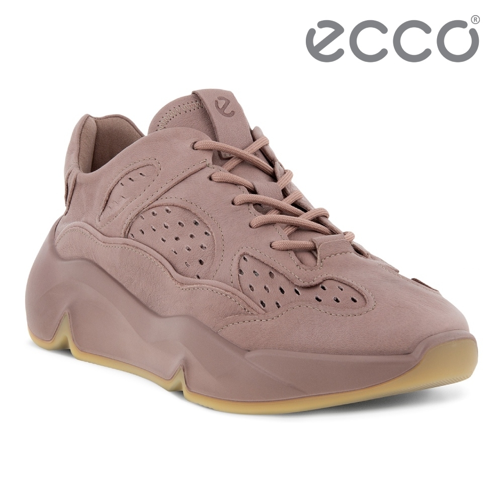 ECCO CHUNKY SNEAKER W 潮趣簡約輕量透氣休閒運動鞋 女鞋 木粉色 | 休閒鞋 | Yahoo奇摩購物中心