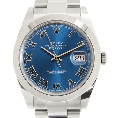 ROLEX 勞力士126300 Datejust蠔式恆動鍊帶款x羅馬藍面x41mm