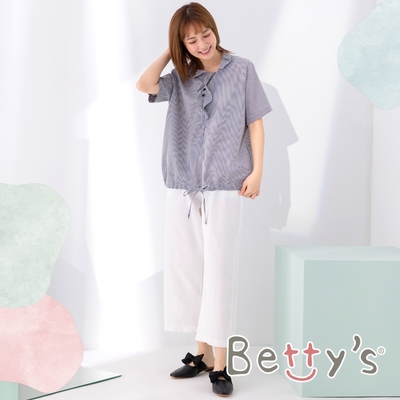 betty’s貝蒂思　限定款鬆緊顯瘦寬褲(白色)