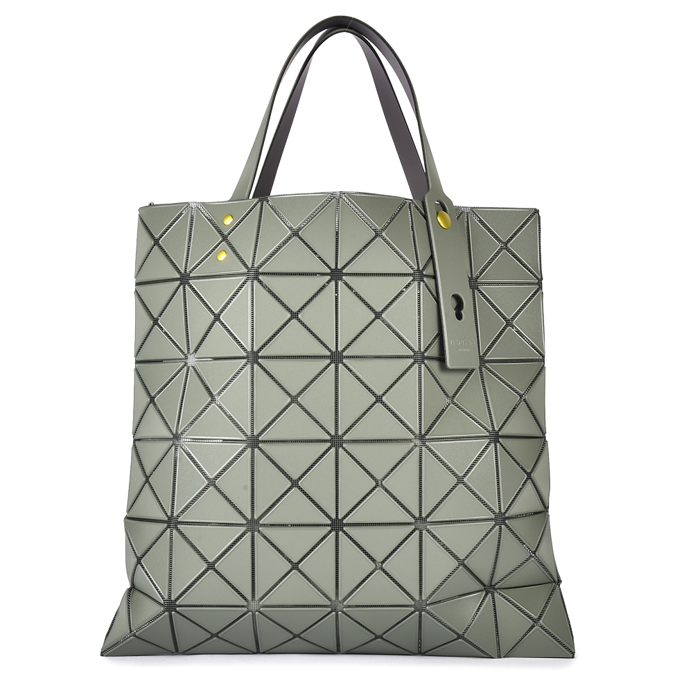 ISSEY MIYAKE 三宅一生BAOBAO LUCENT ONE-TONE磨砂霧面方格6x6手提包 