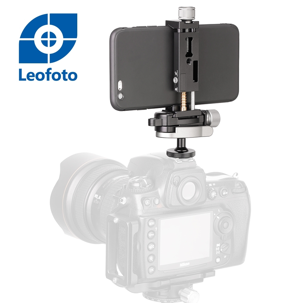 Leofoto-徠圖 FA-01+MBC-18+PC-90II單眼相機熱靴連接手機套組