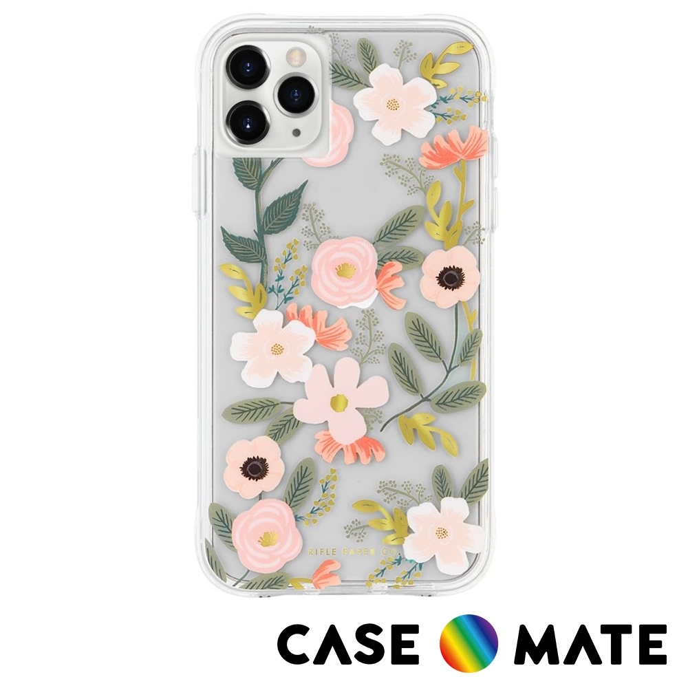 美國 CASE●MATE Rifle Paper Co. 限量聯名款 iPhone 11 Pro 防摔手機保護殼 - 花園派對 粉