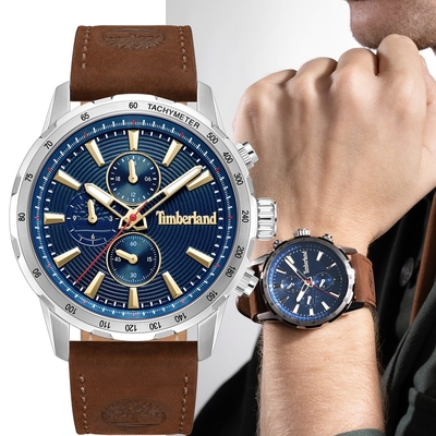 timberland 天柏嵐 潮流酷玩三眼腕錶-46mm tdwgf0041501