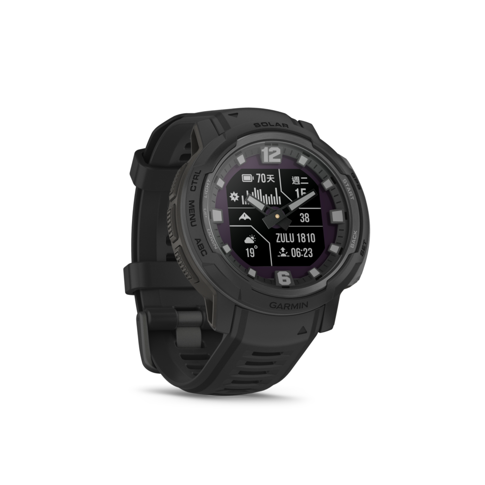 GARMIN INSTINCT CROSSOVER SOLAR 軍事戰術版GPS智慧腕錶| 智慧手錶