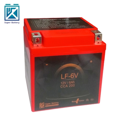 【Super Battery 勁芯】機車擋車專用鋰鐵電池6號 LF-6V(300CC以下適用)