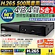 奇巧 H.265 5MP 4路4聲 台灣製造 五合一數位高清監控錄影主機 product thumbnail 1