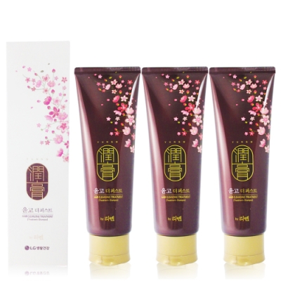 韓國LG ReEn 頂級潤膏 經典雙效護髮洗髮乳(白色) 250ml (3入)