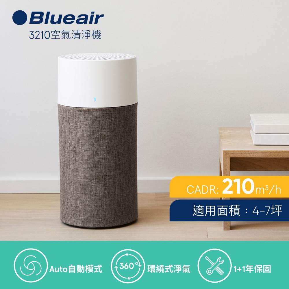 瑞典Blueair 抗PM2.5過敏原空氣清淨機 BLUE 3210 4-7坪(3231101000) | 5坪以下 | Yahoo奇摩購物中心