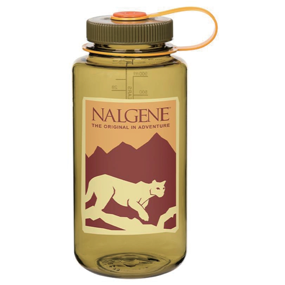 Nalgene 寬嘴水壼70週年版1000cc-山貓橄欖