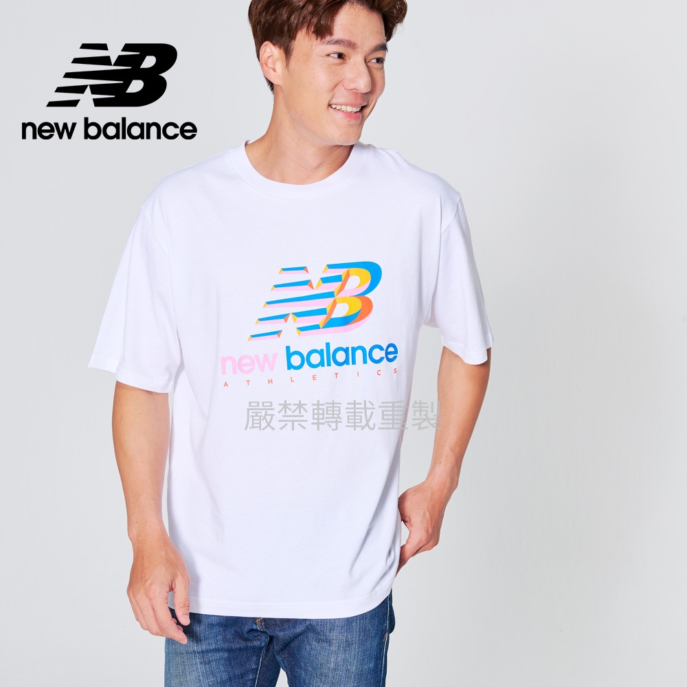 [New Balance]NB短袖上衣_男性_白色_AMT21503WT