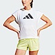 Adidas TI Logo T IM4743 女 短袖 上衣 亞洲版 運動 訓練 多功能 蝙蝠袖 吸濕排汗 白 product thumbnail 1