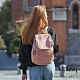 Kipling 奶油草莓拿鐵色拉鍊掀蓋後背包-CITY PACK S product thumbnail 1