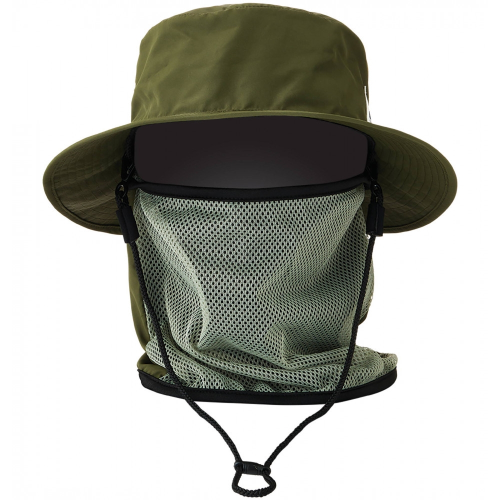 QUIKSILVER】M&W UV WATER SUP HAT 戶外運動帽軍綠| 棒球帽/鴨舌帽
