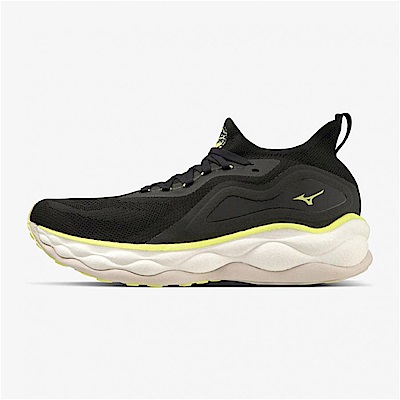 Mizuno Wave Neo Ultra [J1GC223453] 男 慢跑鞋 運動 路跑 輕量 避震 襪套式 黑黃白