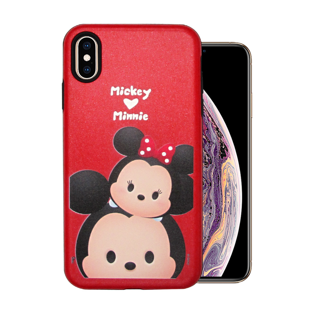 迪士尼 TSUM TSUM iPhone Xs Max 磨砂手機殼(米奇米妮)