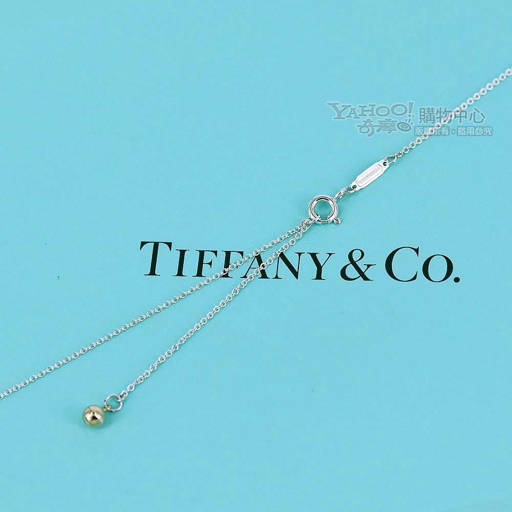 Tiffany&Co.小雛菊鑲18K黃金+925純銀項鍊| 項鍊| Yahoo奇摩購物中心