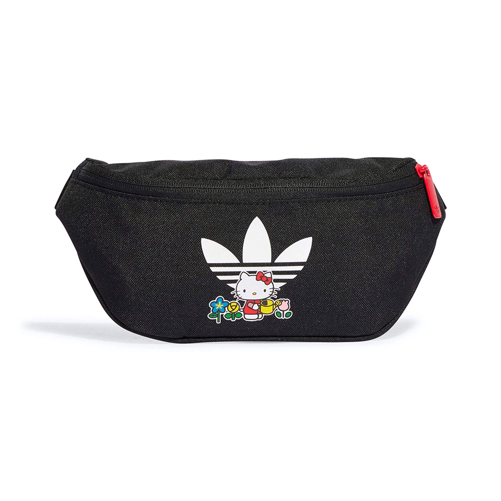 Adidas Waistbag 兒童 黑色 親子 凱蒂貓 聯名款 運動 腰包 II3358